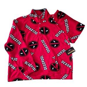 Disney Marvel Deadpool Microfleece Graphic Sweatshirt Men's Size XL, XXL, XXXL